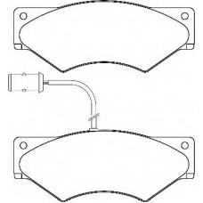 CVP017 DON Комплект тормозных колодок, дисковый тормоз