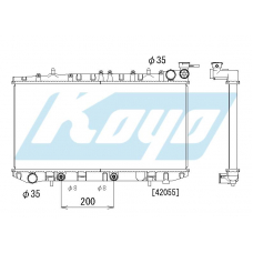 PA020316 KOYO P-tank corrugate-fin ass'y