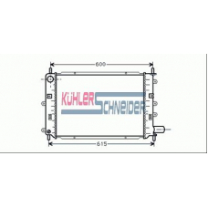 1808401 KUHLER SCHNEIDER Радиатор, охлаждение двигател