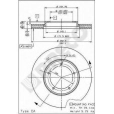 BS 8130 BRECO Тормозной диск