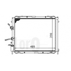 042-017-0004 LORO Радиатор, охлаждение двигателя