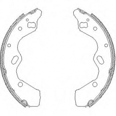 Z4110.00 WOKING Комплект тормозных колодок