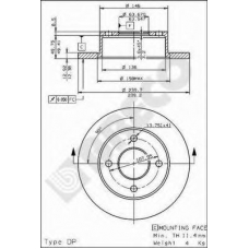 BS 7524 BRECO Тормозной диск