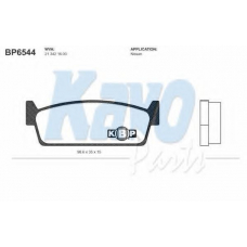 BP-6544 KAVO PARTS Комплект тормозных колодок, дисковый тормоз