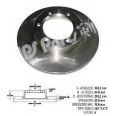 IBT-1271 IPS Parts Тормозной диск