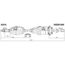 NSDR-008 ASVA Приводной вал