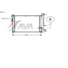 CN2111 AVA Радиатор, охлаждение двигателя