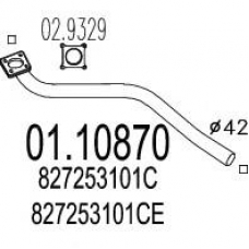 01.10870 MTS Труба выхлопного газа