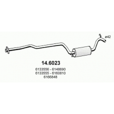 14.6023 ASSO Средний глушитель выхлопных газов