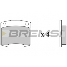 BP2116 BREMSI Комплект тормозных колодок, дисковый тормоз