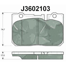J3602103 NIPPARTS Комплект тормозных колодок, дисковый тормоз