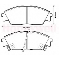 572330B BENDIX Комплект тормозных колодок, дисковый тормоз