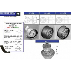 KH 82WP19 HUTCHINSON Водяной насос + комплект зубчатого ремня