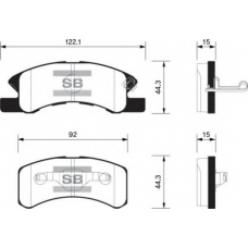 FBP1593 FI.BA Комплект тормозных колодок, дисковый тормоз