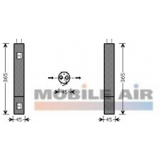 3000D395 VAN WEZEL Осушитель, кондиционер