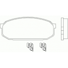T3084 PAGID Комплект тормозных колодок, дисковый тормоз