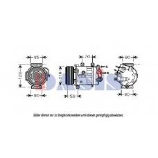 851870N AKS DASIS Компрессор, кондиционер