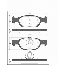 1501222363 S.b.s. Комплект тормозных колодок, дисковый тормоз