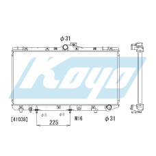 PA010288 KOYO P-tank corrugate-fin ass'y