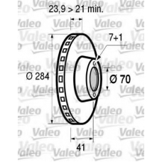 186496 VALEO Тормозной диск