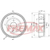BD-6631 FREMAX Тормозной барабан