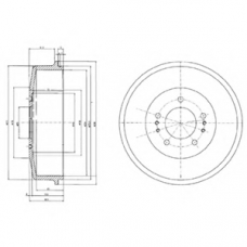 BF520 DELPHI Тормозной барабан