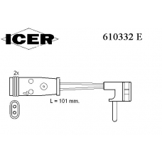 610323 E ICER Сигнализатор, износ тормозных колодок