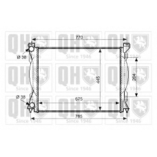 QER2531 QUINTON HAZELL Радиатор, охлаждение двигателя