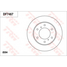 DF7467 TRW Тормозной диск