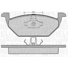 363916060515 MAGNETI MARELLI Комплект тормозных колодок, дисковый тормоз