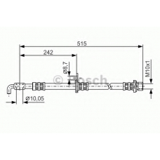 1 987 476 780 BOSCH Тормозной шланг