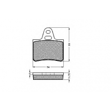 30059 SPIDAN Комплект тормозных колодок, дисковый тормоз