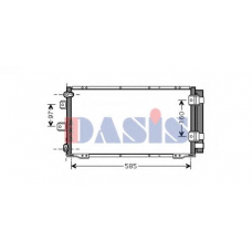 212033N AKS DASIS Конденсатор, кондиционер