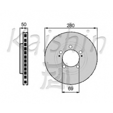 CBR023 KAISHIN Тормозной диск