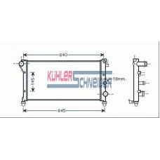 1700671 KUHLER SCHNEIDER Радиатор, охлаждение двигател