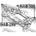 NAB-299 FEBEST Втулка, балка моста