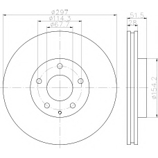 8DD 355 119-581 HELLA PAGID Тормозной диск