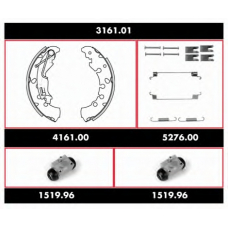 3161.01 REMSA Комплект тормозов, барабанный тормозной механизм
