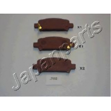 PP-702AF JAPANPARTS Комплект тормозных колодок, дисковый тормоз