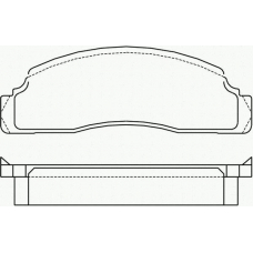 T0672 PAGID Комплект тормозных колодок, дисковый тормоз