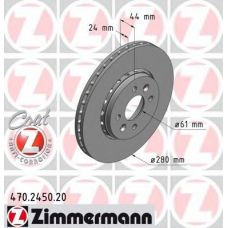 470.2450.20 ZIMMERMANN Тормозной диск