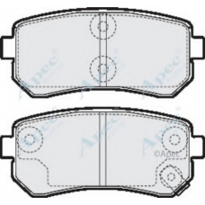 PAD1563 APEC Комплект тормозных колодок, дисковый тормоз