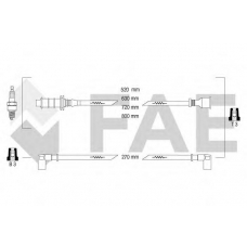 83630 FAE Ккомплект проводов зажигания