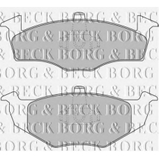 BBP1691 BORG & BECK Комплект тормозных колодок, дисковый тормоз
