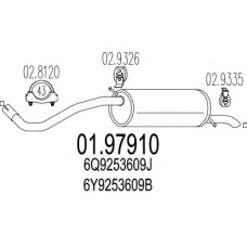 01.97910 MTS Глушитель выхлопных газов конечный