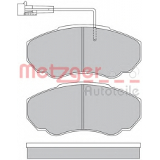 1170227 METZGER Комплект тормозных колодок, дисковый тормоз