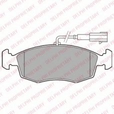 LP2288 DELPHI Комплект тормозных колодок, дисковый тормоз