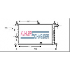 0603201 KUHLER SCHNEIDER Радиатор, охлаждение двигател