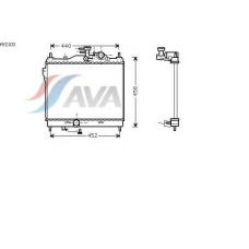 HY2103 AVA Радиатор, охлаждение двигателя