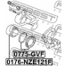 0775-GVF FEBEST Ремкомплект, тормозной суппорт